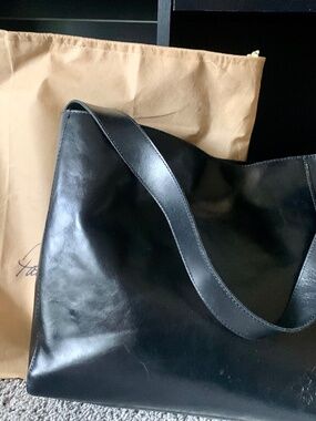 Patricia Nash Prairie Hobo Bag - Black Distressed Leather Exc Cond Orig $185